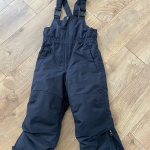 Lands’ End Kids grow-a-long snow pants bibs 4